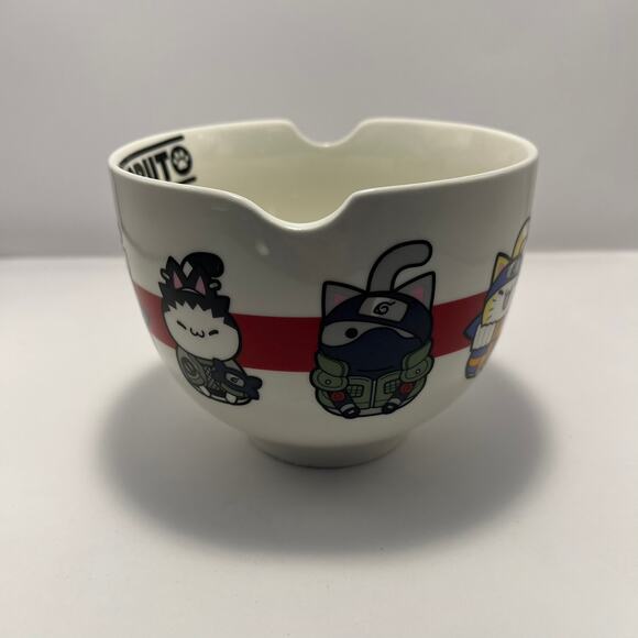 Nyaruto Naruto 2002 Cat Ramen Noodle Soup Bowl *No Chopsticks* - Picture 5 of 8
